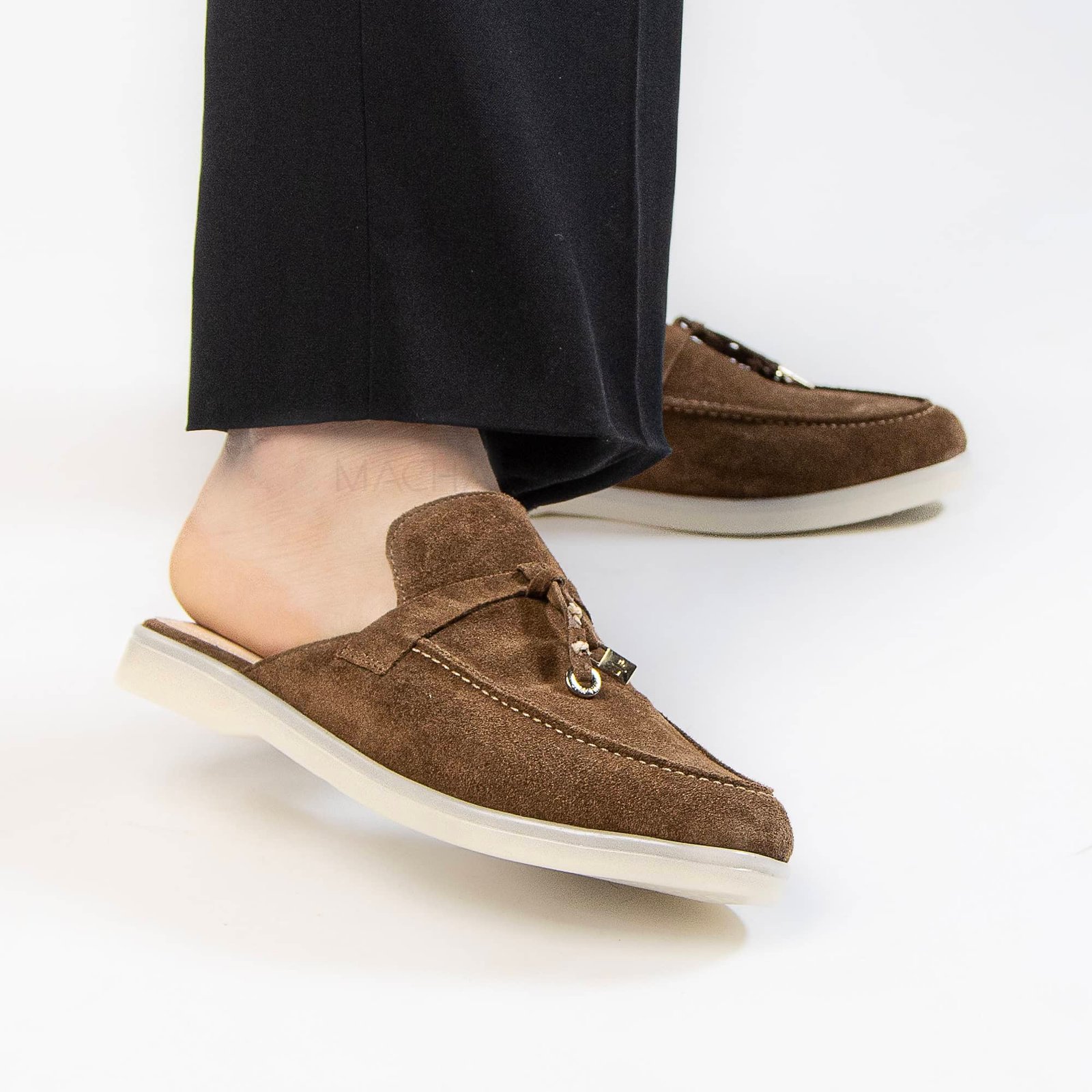 Trend – Mules Femmes en Daim Tabac.