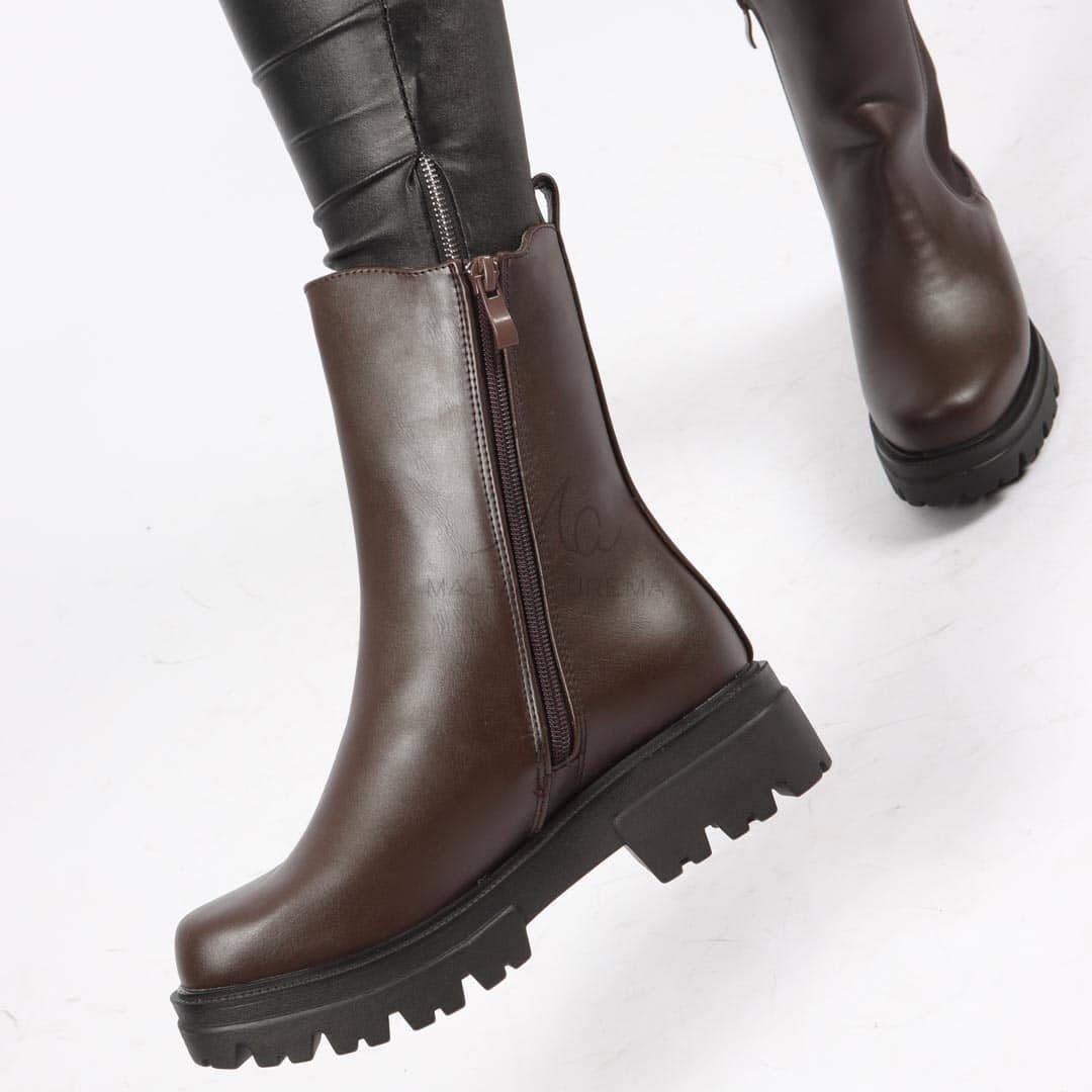 OTILYA - Bottines en Marron.