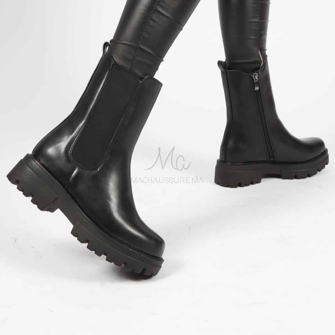 OTILYA - Bottines en Noir.