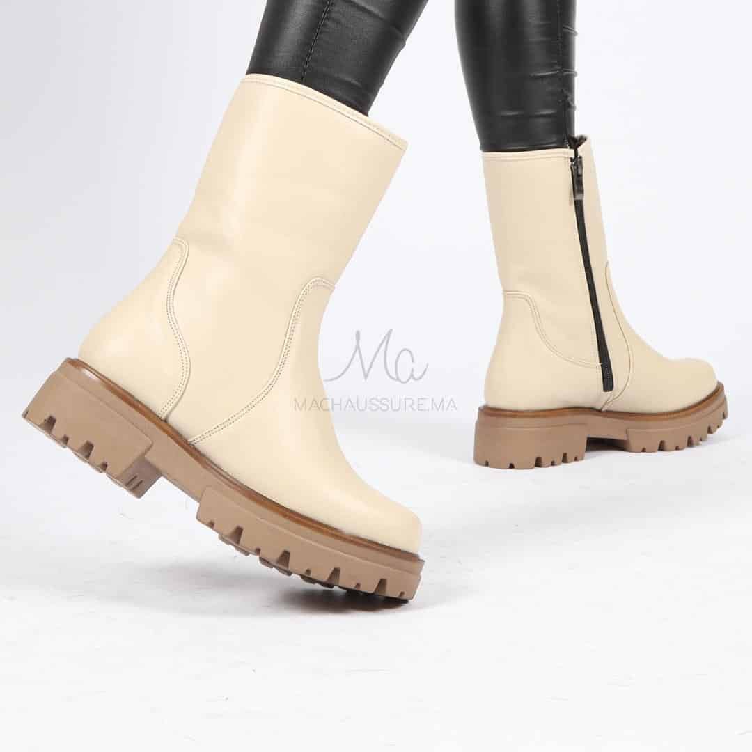 TORA - Bottines en Beige.