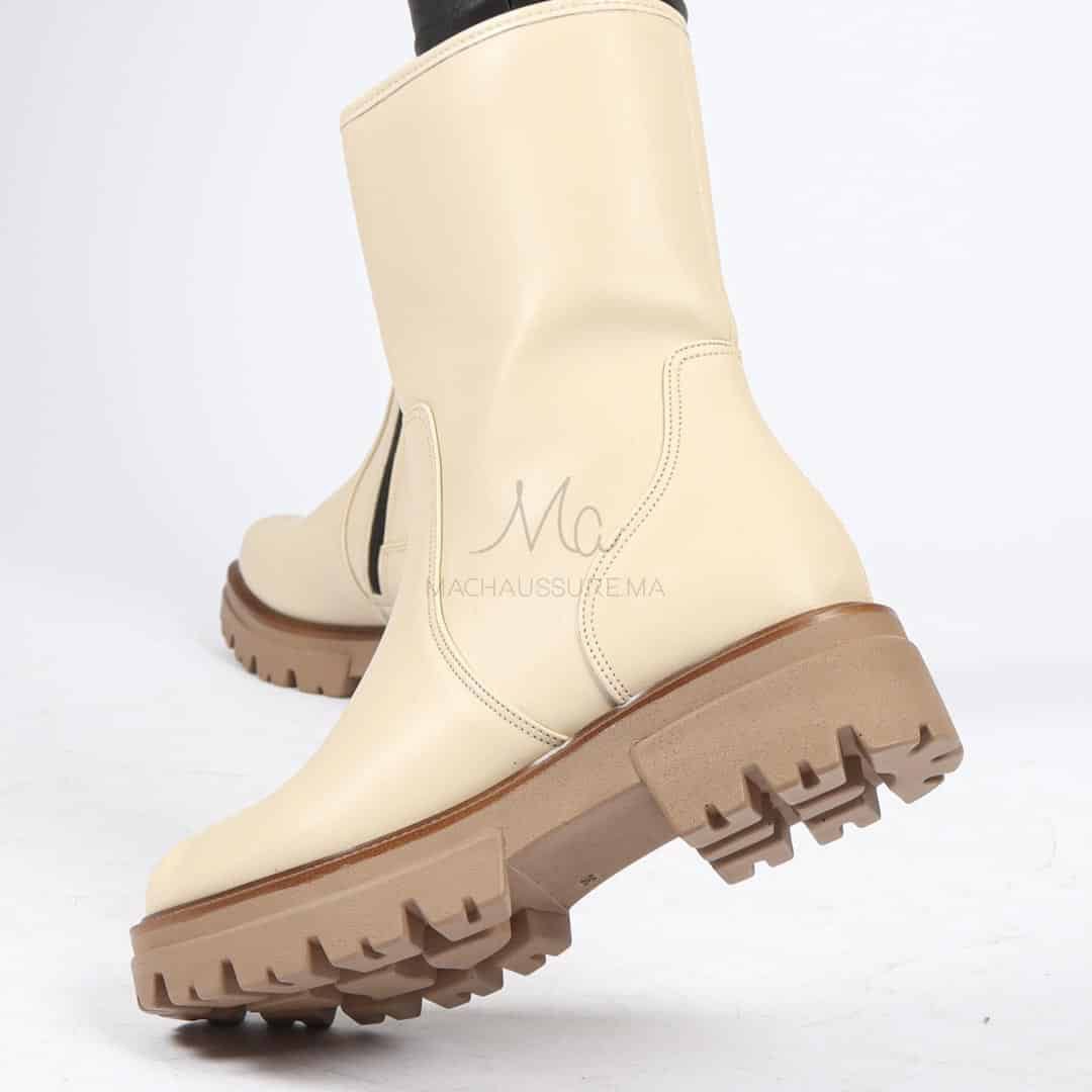 TORA - Bottines en Beige.