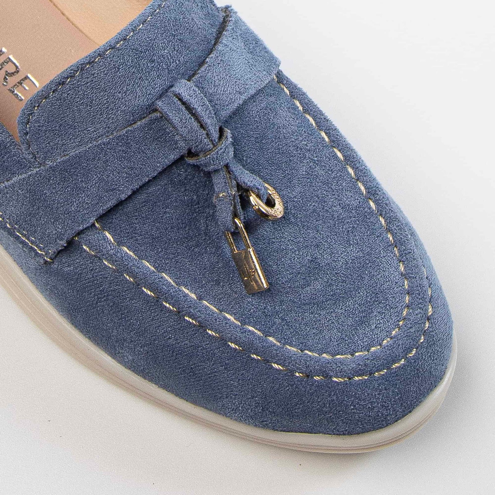 Opaline – Mocassins Fille en Bleuciel.