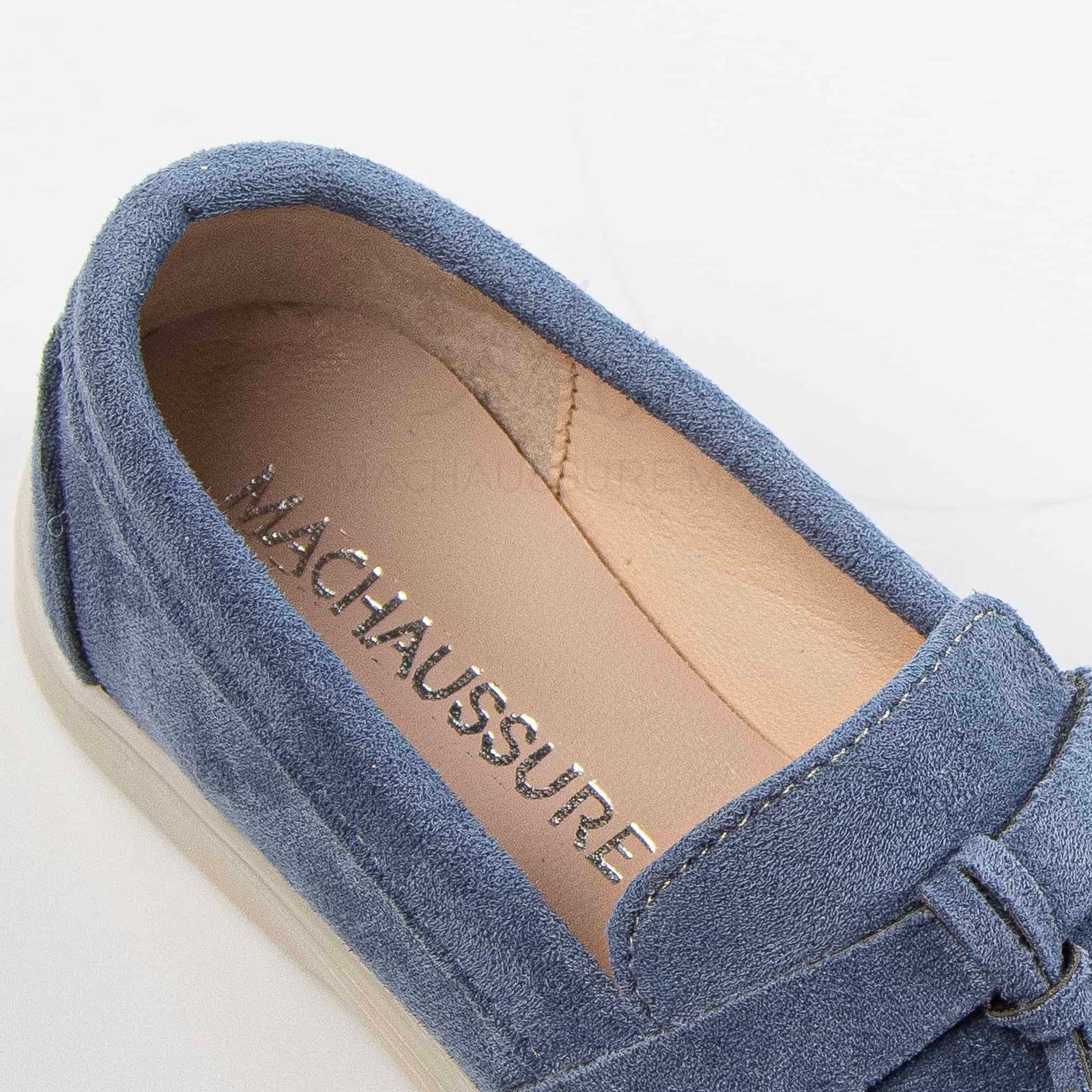 Opaline – Mocassins Fille en Bleuciel.