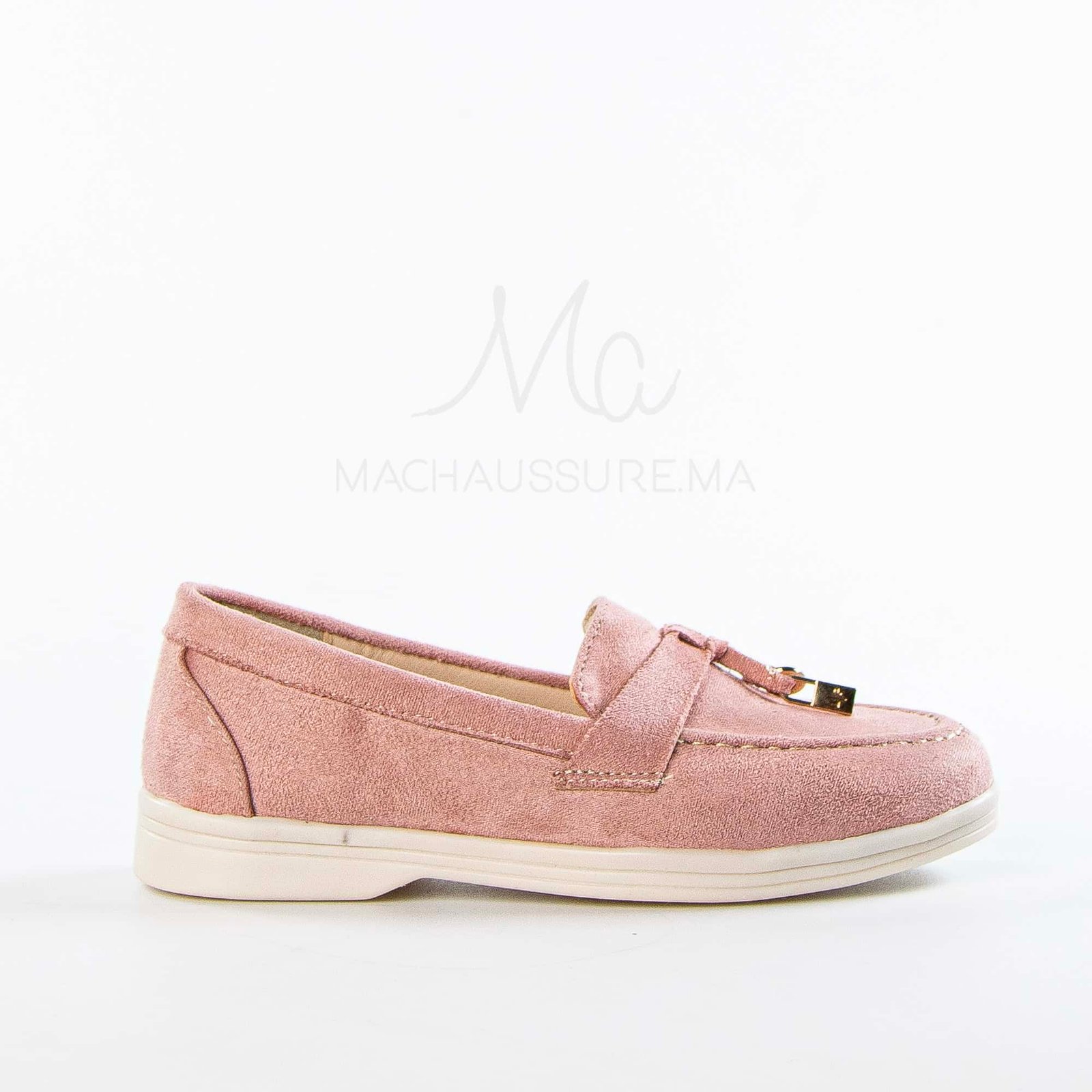 Opaline – Mocassins Fille en Rose.