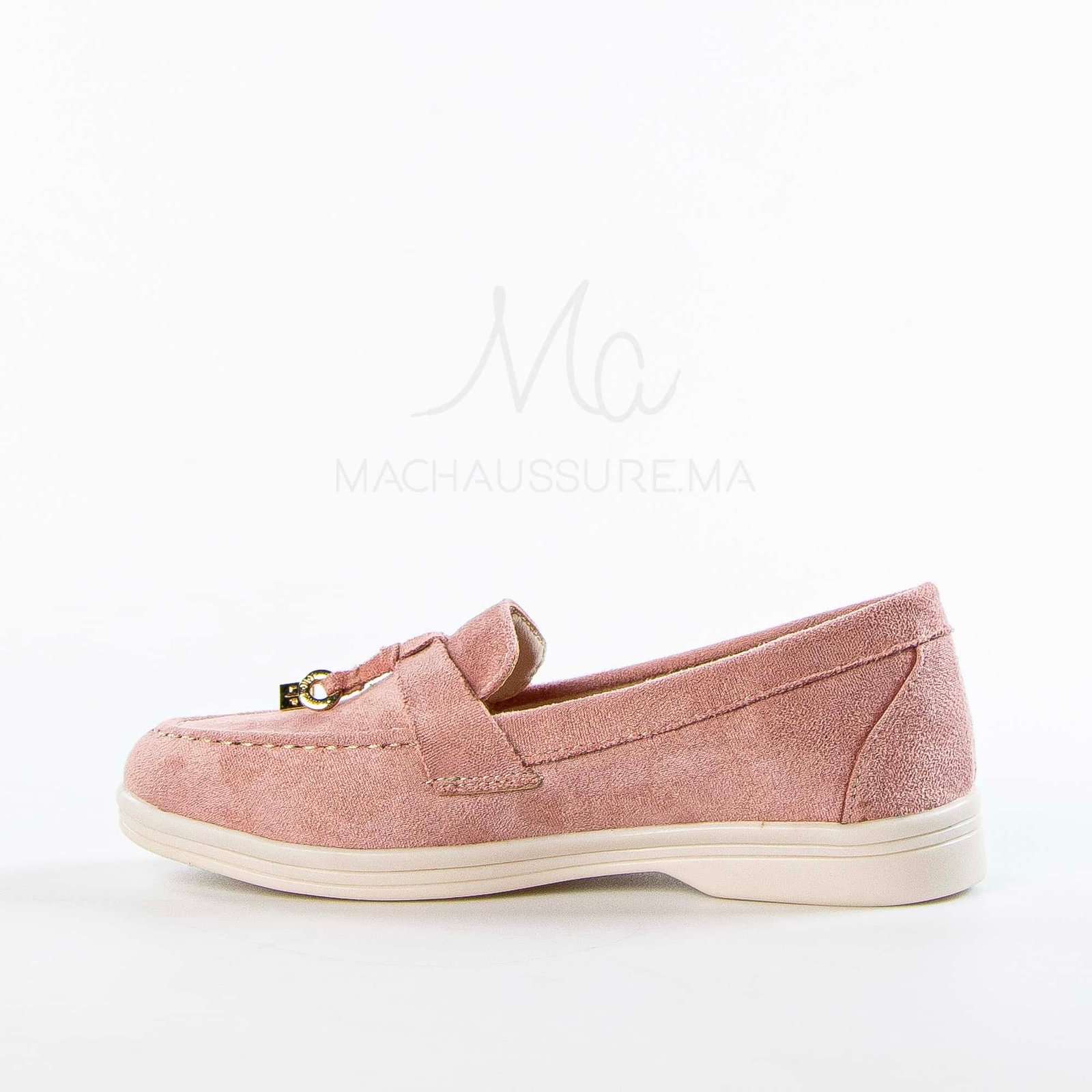 Opaline – Mocassins Fille en Rose.