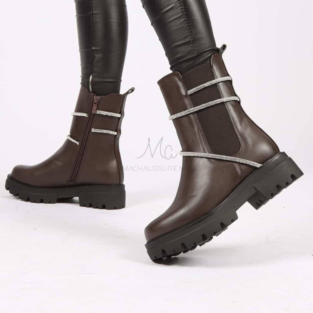 RONA - Bottines en Marron.