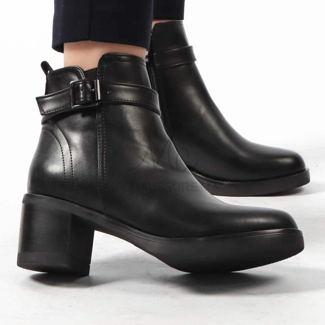 CORAL - Bottines en Noir.