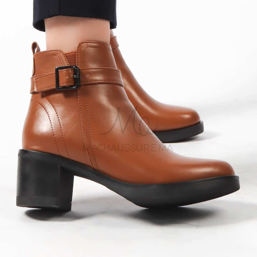 CORAL - Bottines en Tabac.