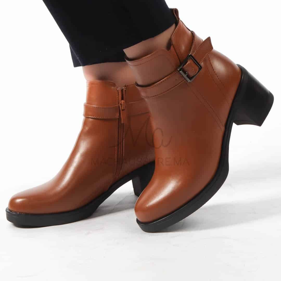 CORAL - Bottines en Tabac.
