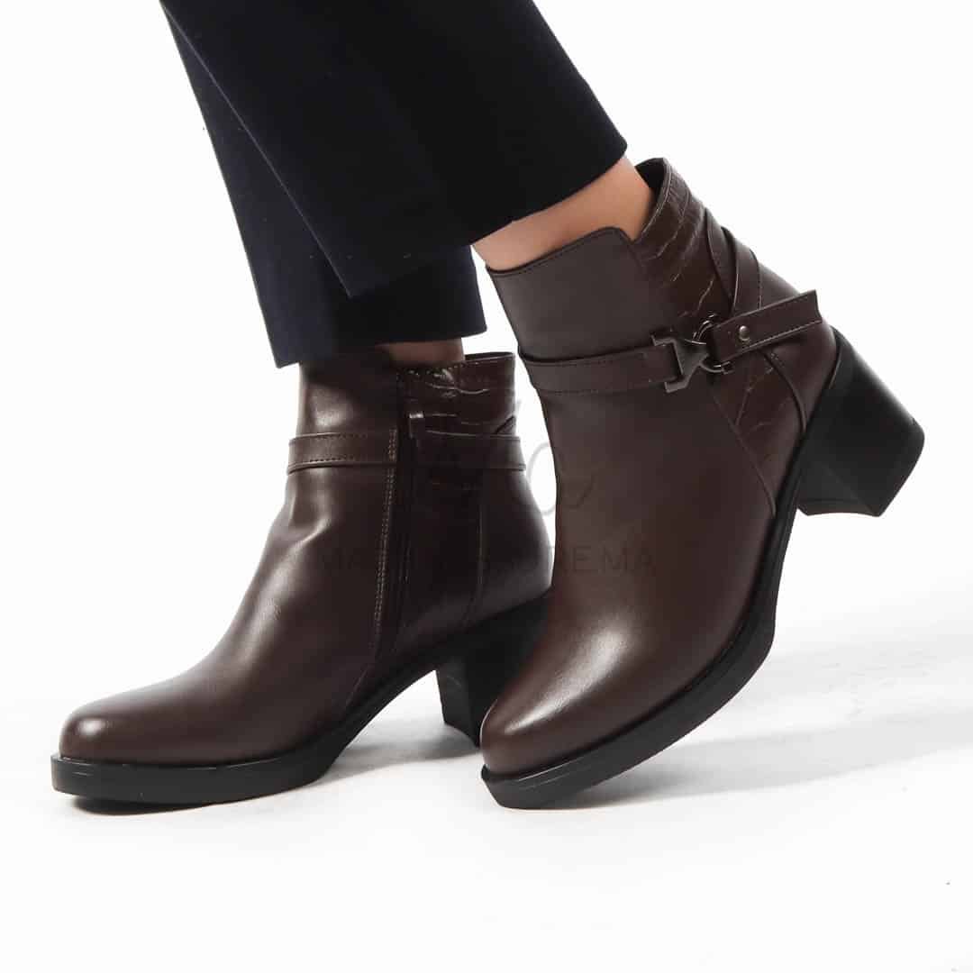 SHANON - Bottines Femmes en Marron.