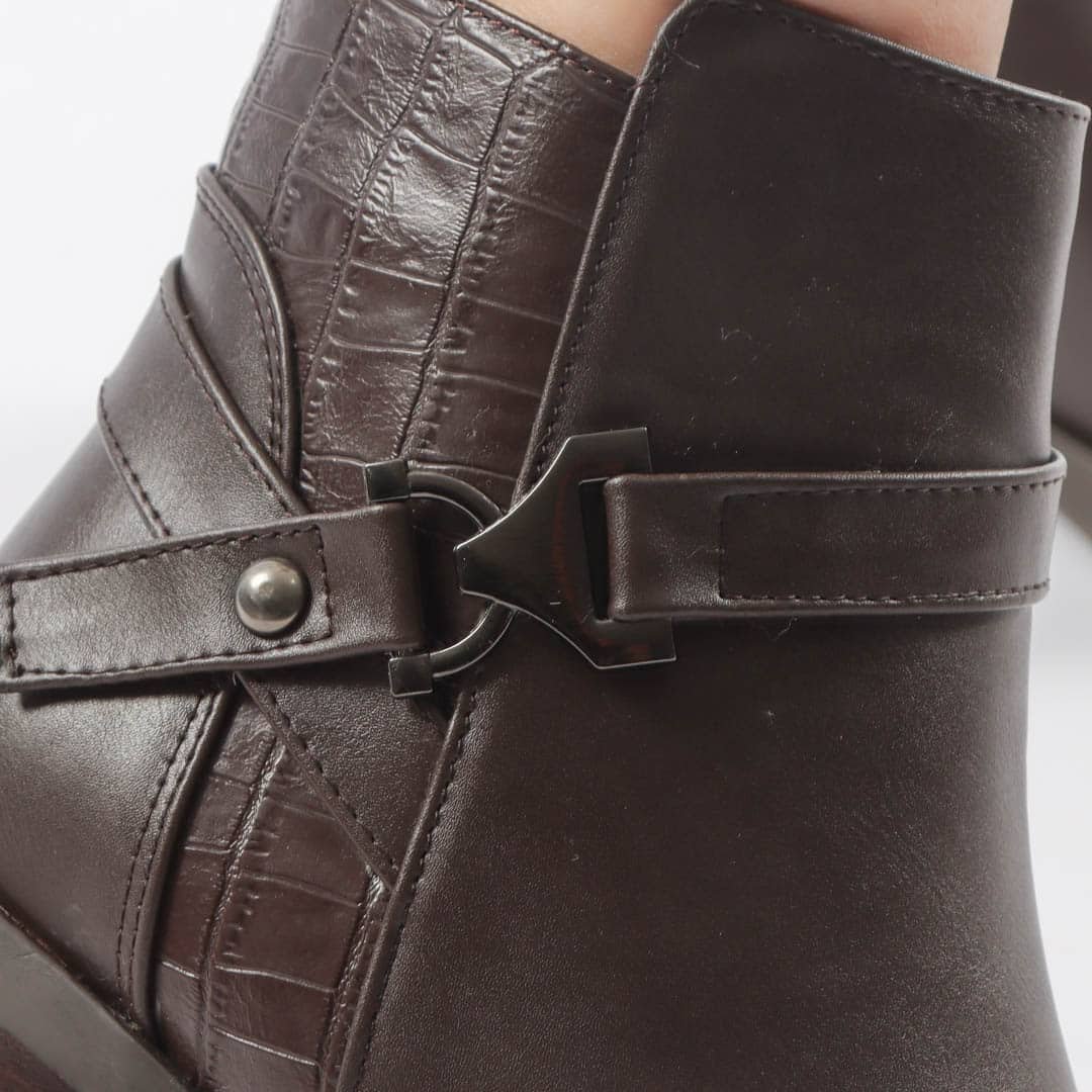 SHANON - Bottines Femmes en Marron.