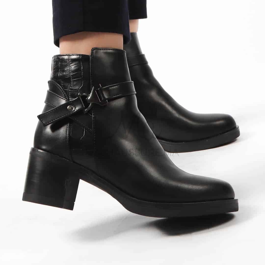 SHANON - Bottines Femmes en Noir.