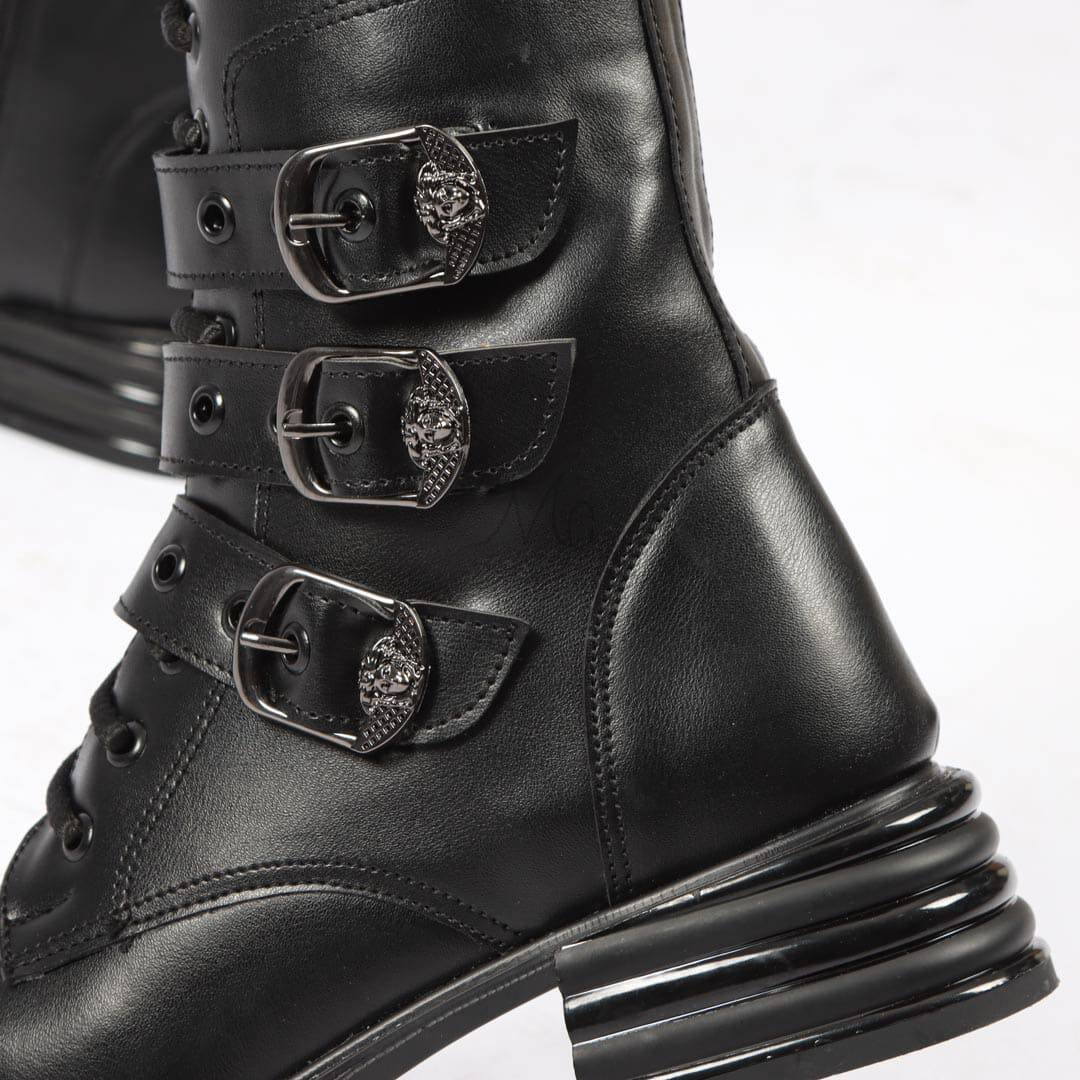 ALIDA- Bottines à talon en Noir.