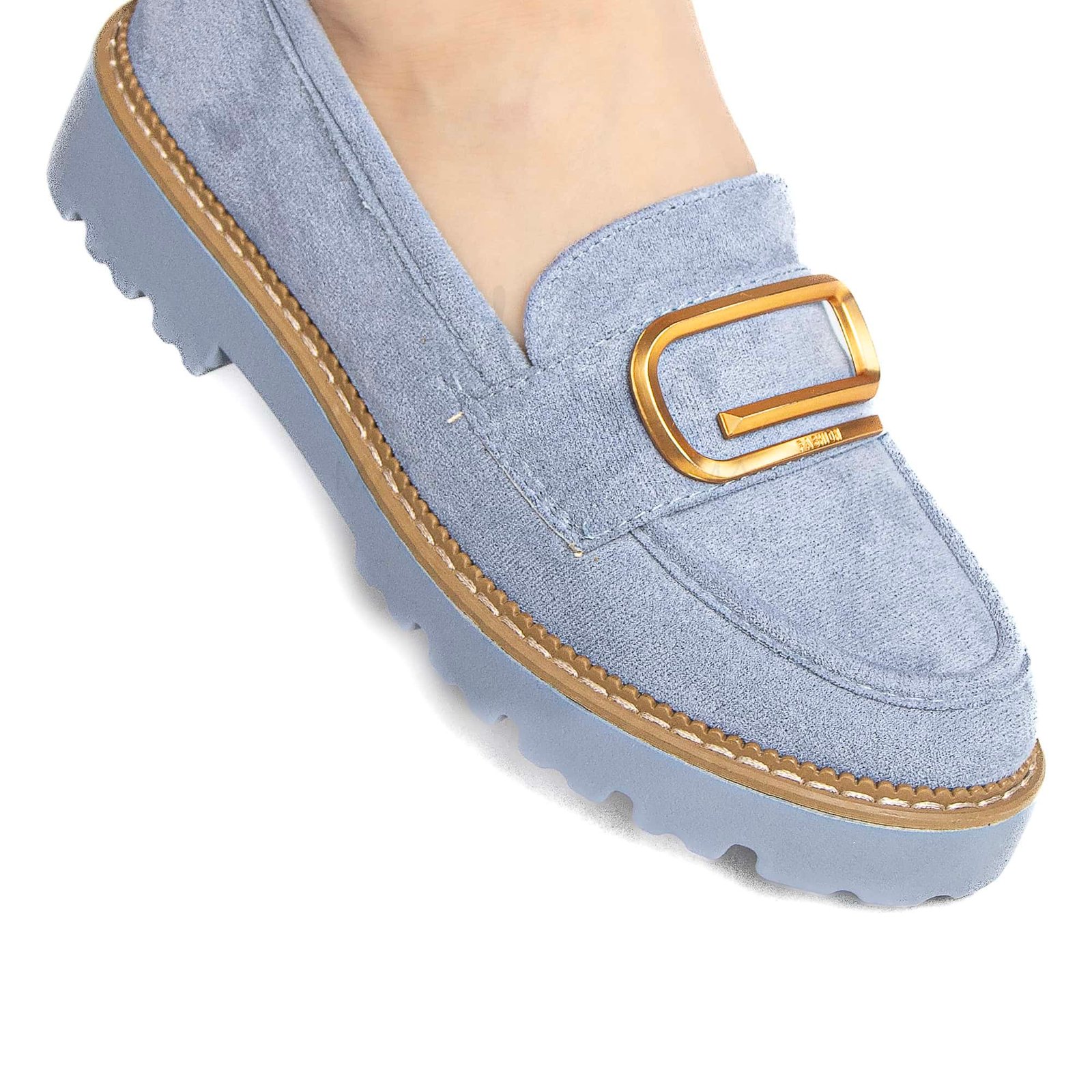Le Soulier – Derbies Femmes en Bleu.