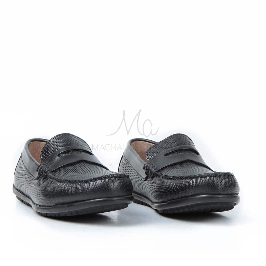 CORYDALLOS - Mocassins ultras confortable 100% Cuir en Noir.