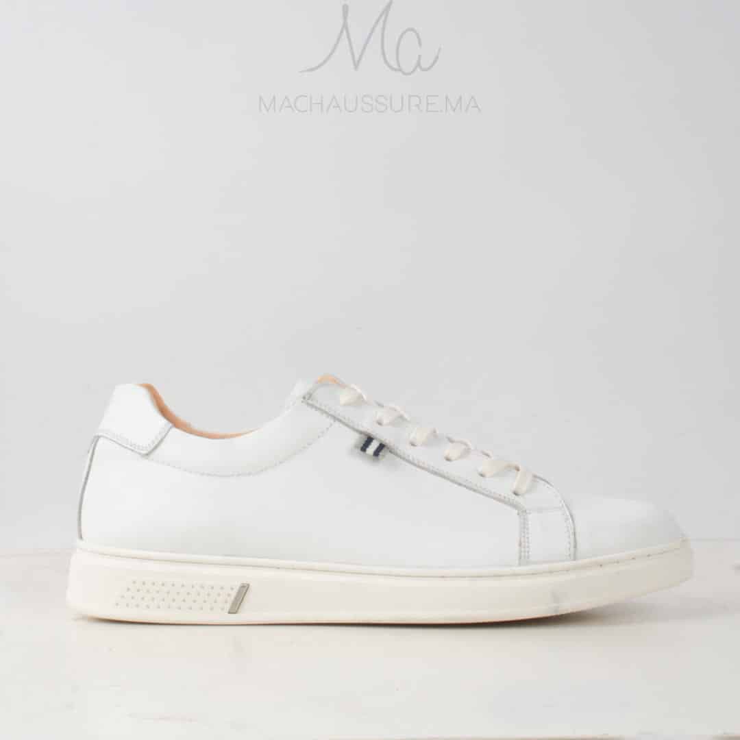 Rio Baskets Basses en cuir - Blanc.