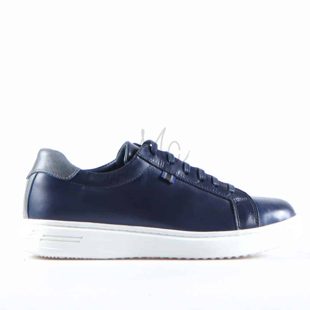 Reyo - Baskets Basses en cuir en Bleu.