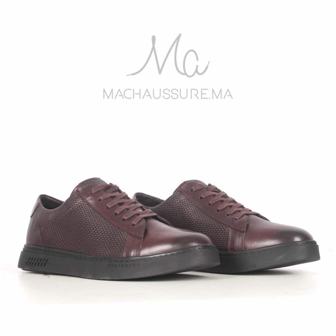 Dillon Baskets Basses en cuir - Marron.