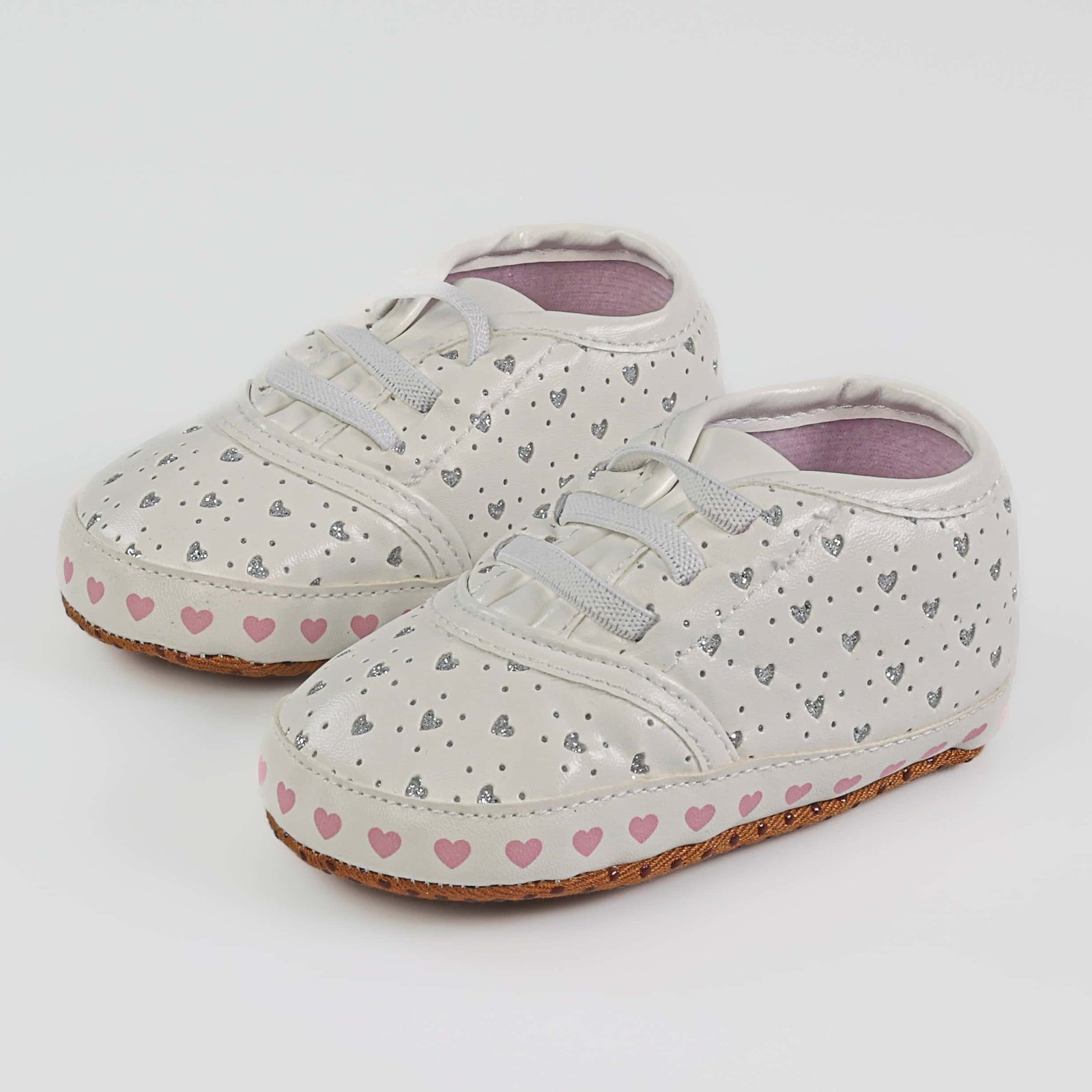Iyad – Chaussures Bébé en Blanc.