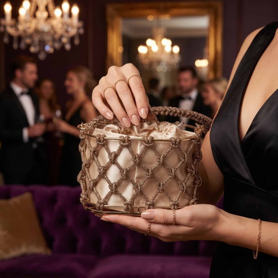 Sac à main sophistiqué pour soirée élégante..