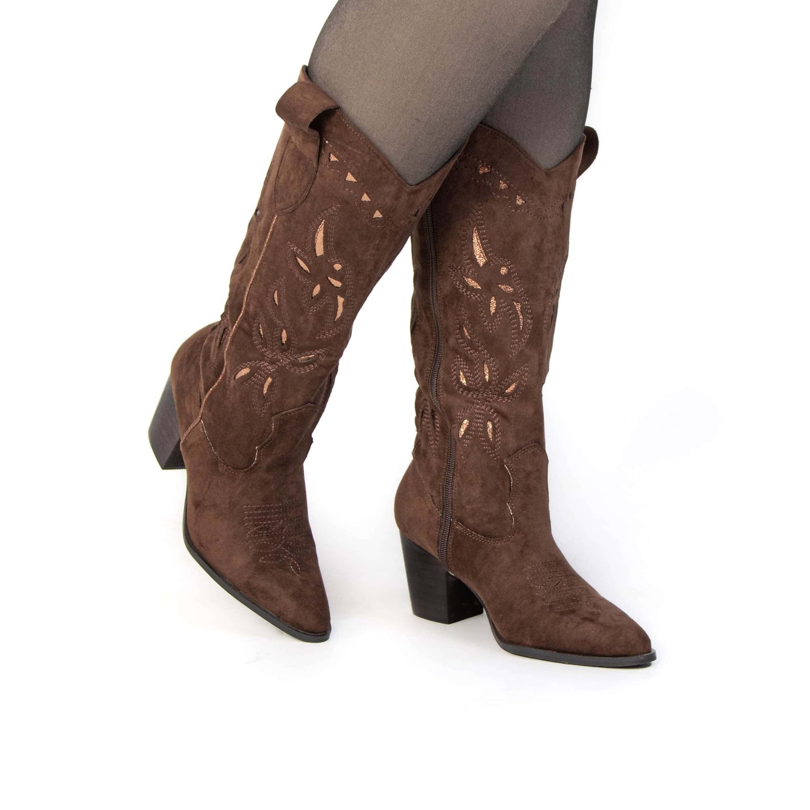 Cowboy – Bottes cowboy à talon en Marron.