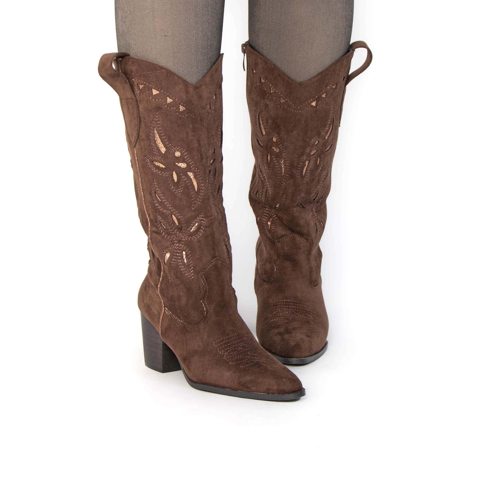 Cowboy – Bottes cowboy à talon en Marron.