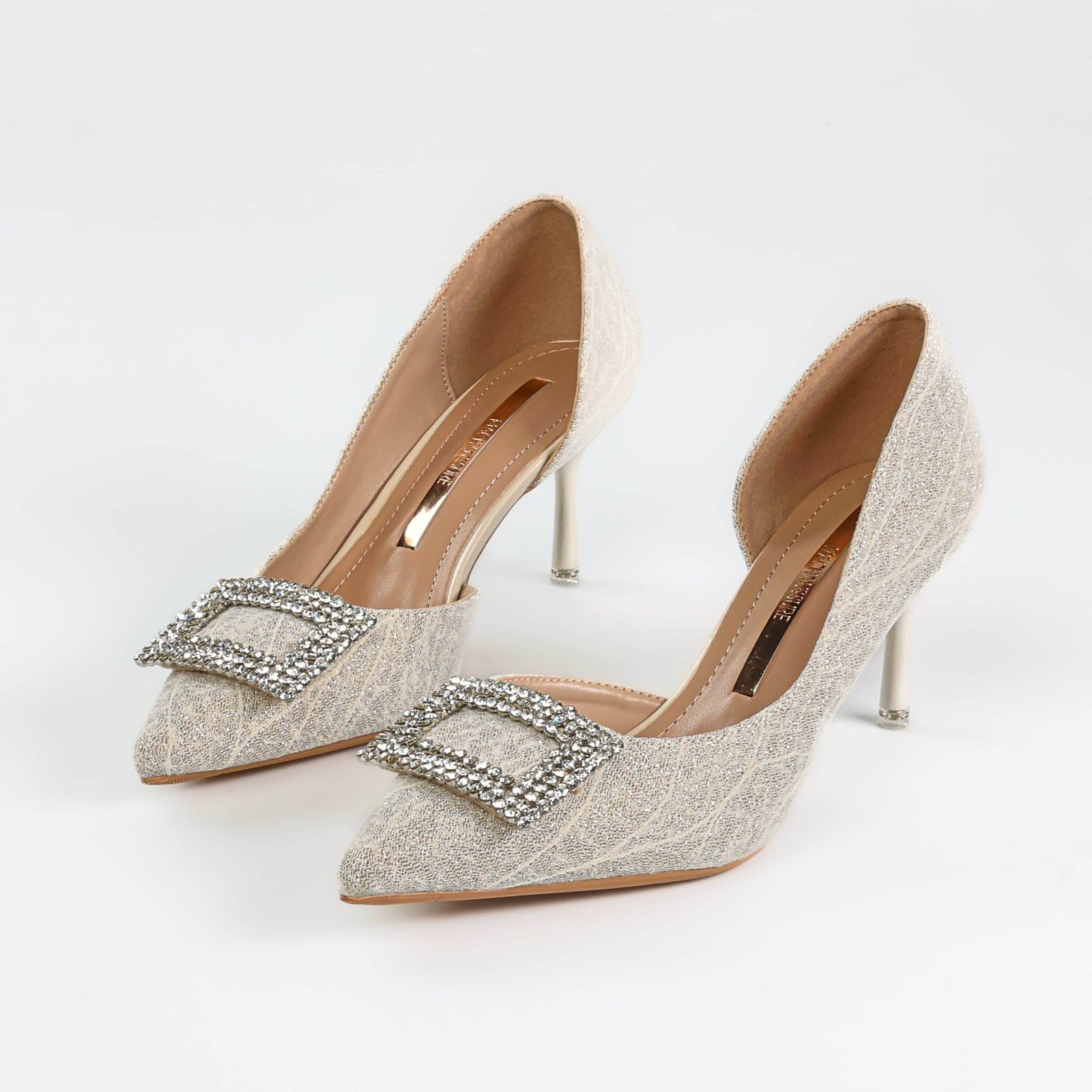 Lustre – Escarpins Soirée en Beige.