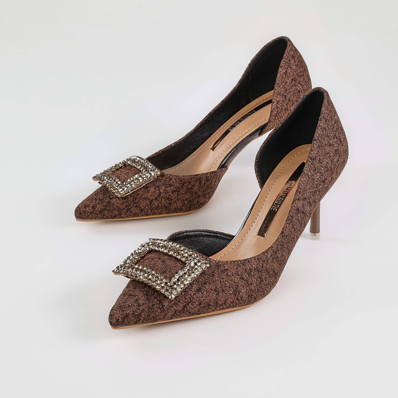 Lustre – Escarpins Soirée en Coffee.