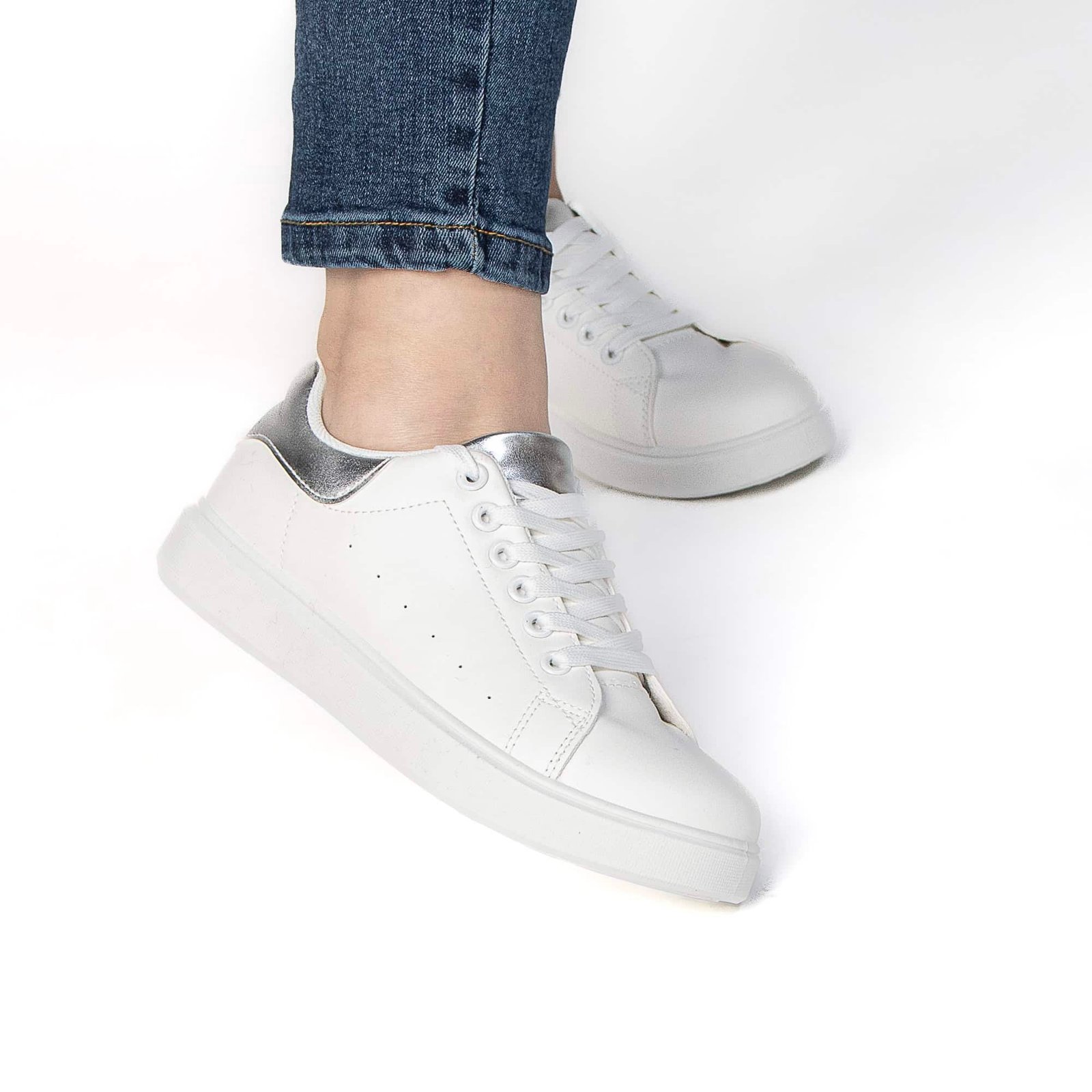SIVY – Baskets à plateforme en Argenté.