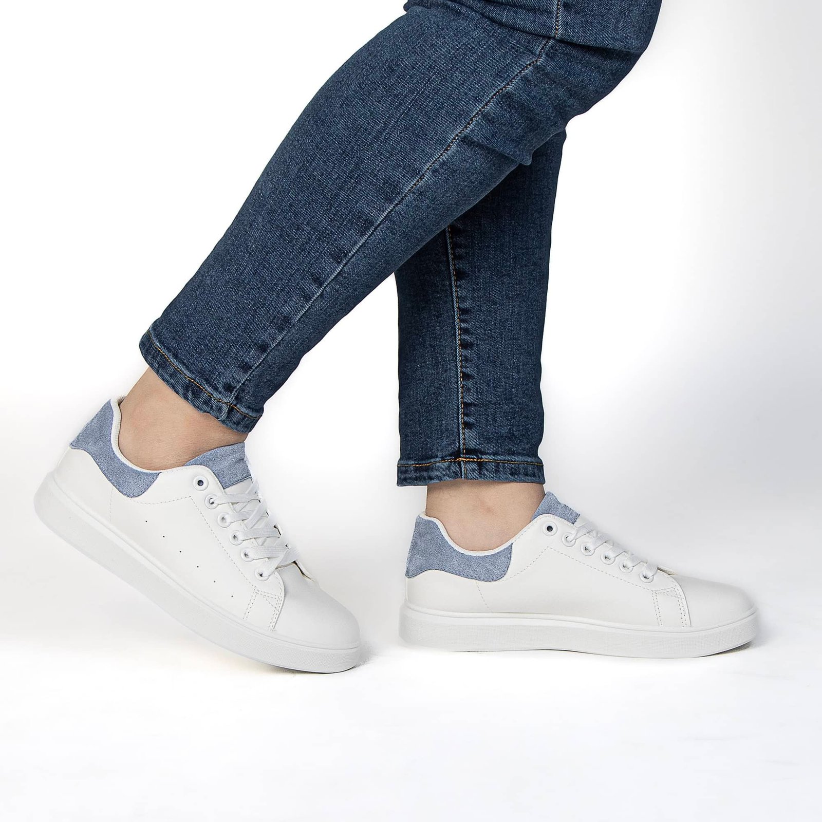 SIVY – Baskets à plateforme en Bleu.