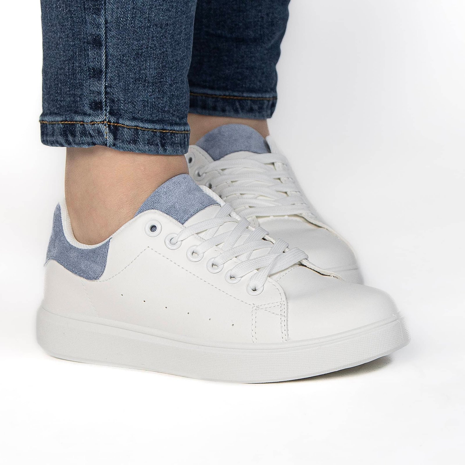 SIVY – Baskets à plateforme en Bleu.