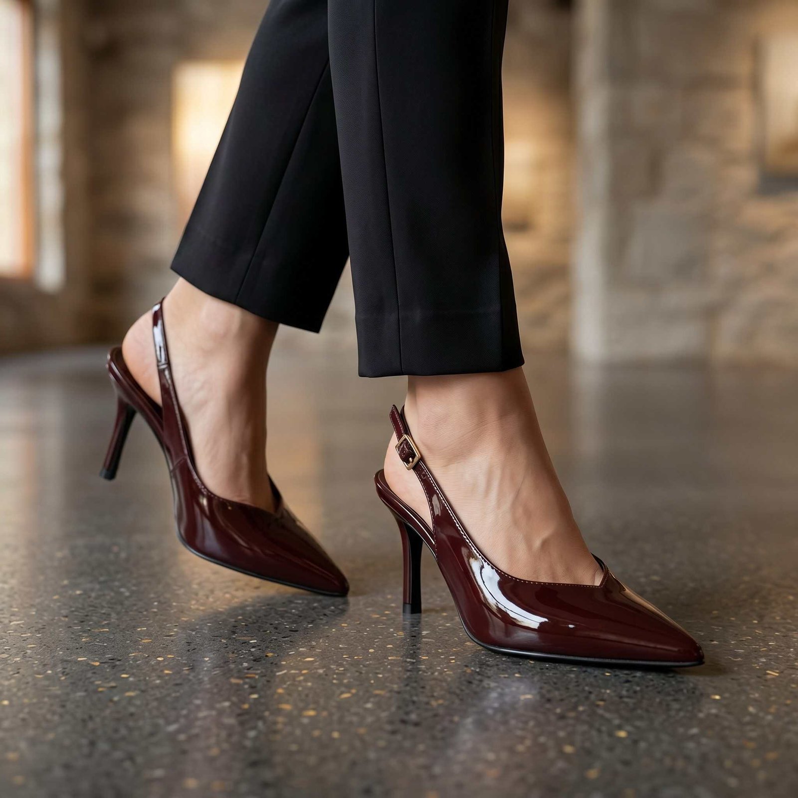 Ocre – Escarpins Femmes en Coffee.