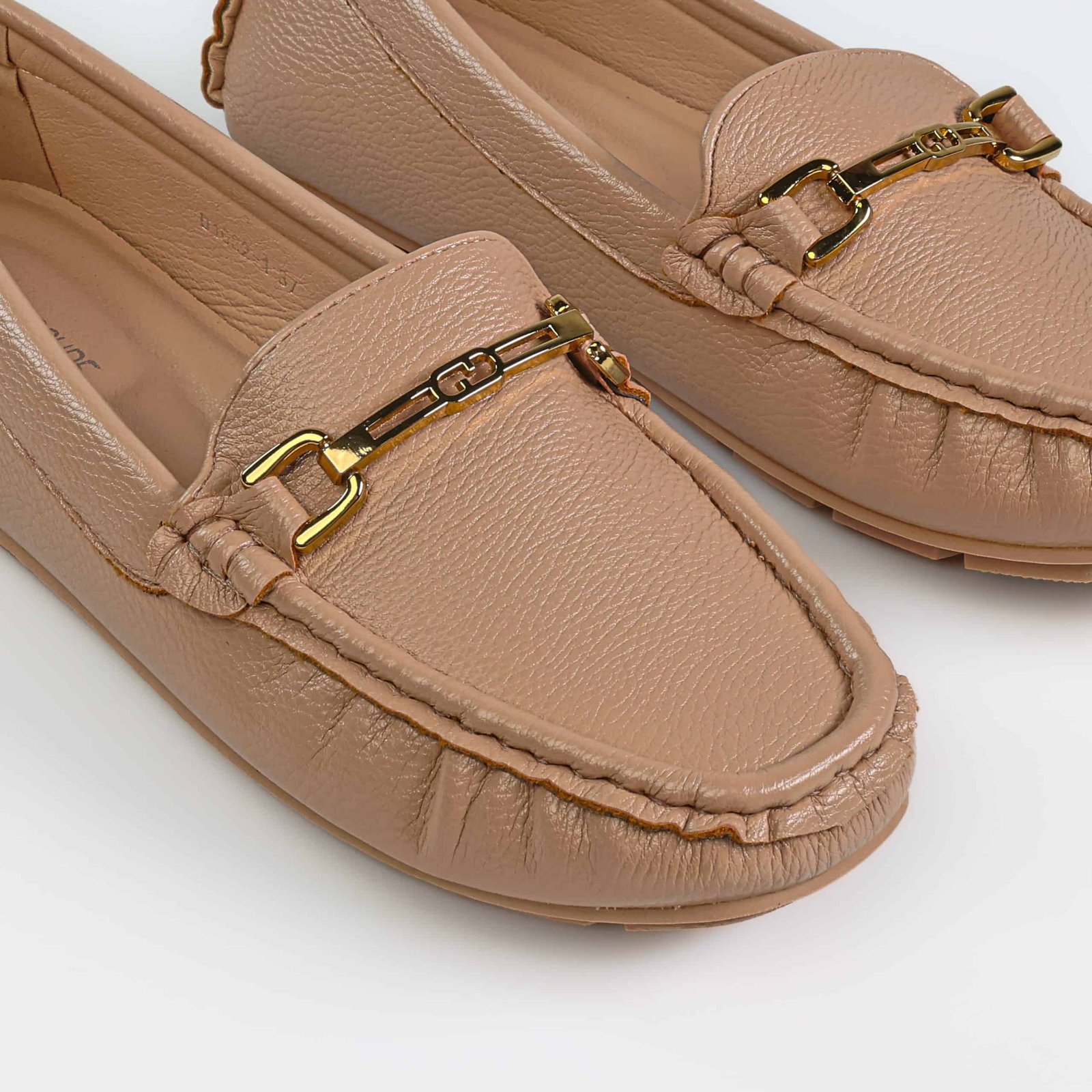 Fibre – Mocassins confortables en Beige.