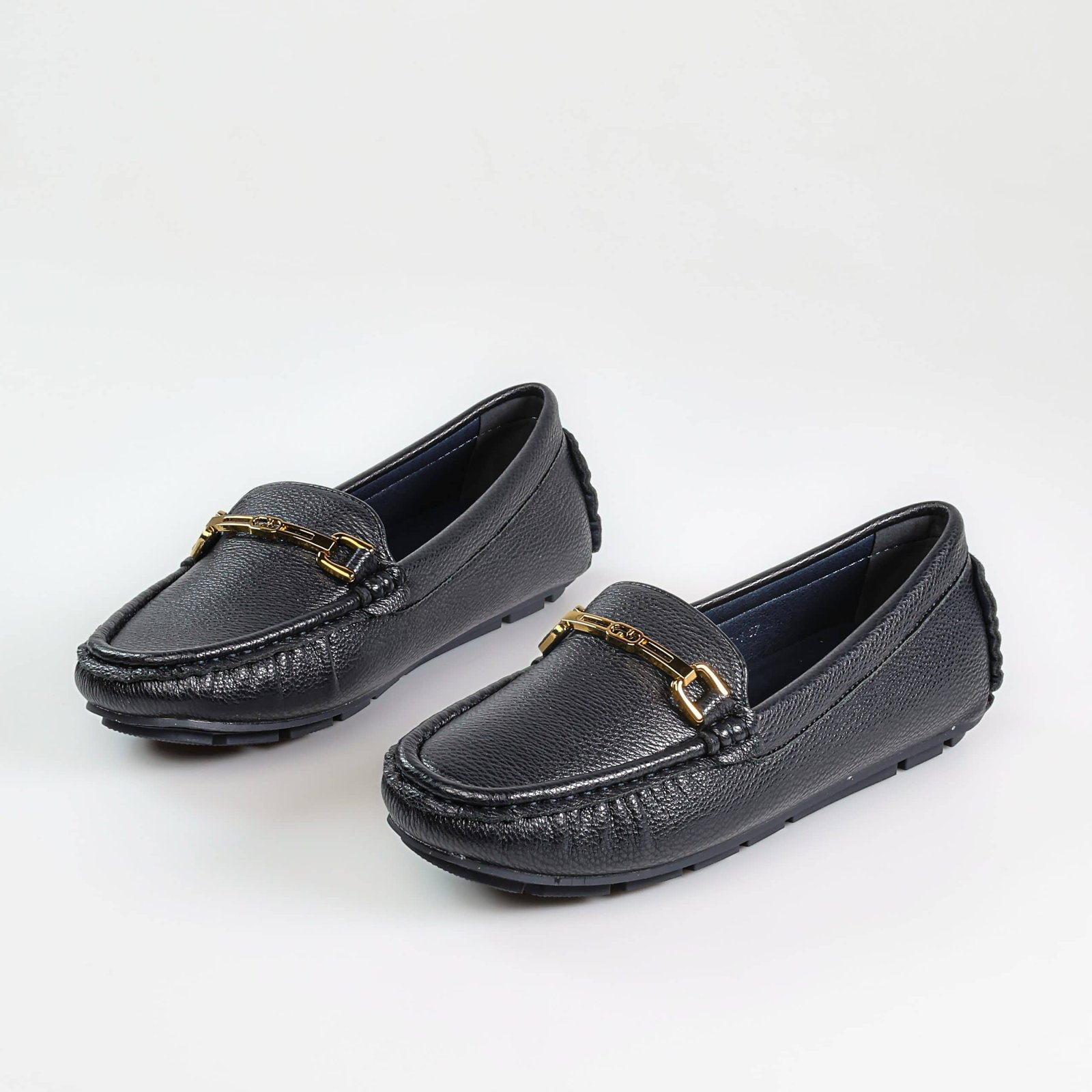 Fibre – Mocassins confortables en Bleu.