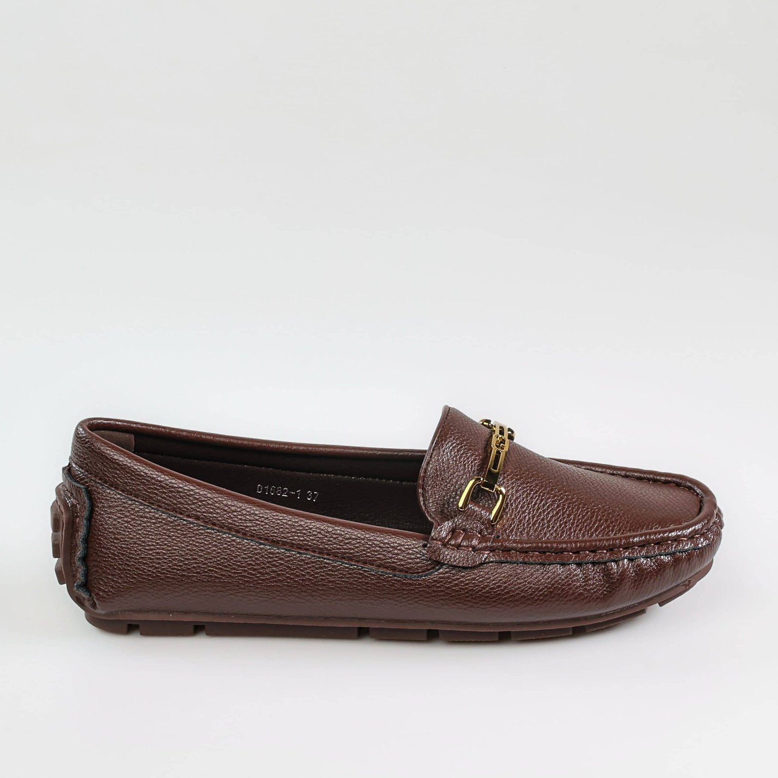 Fibre – Mocassins confortables en Coffee.