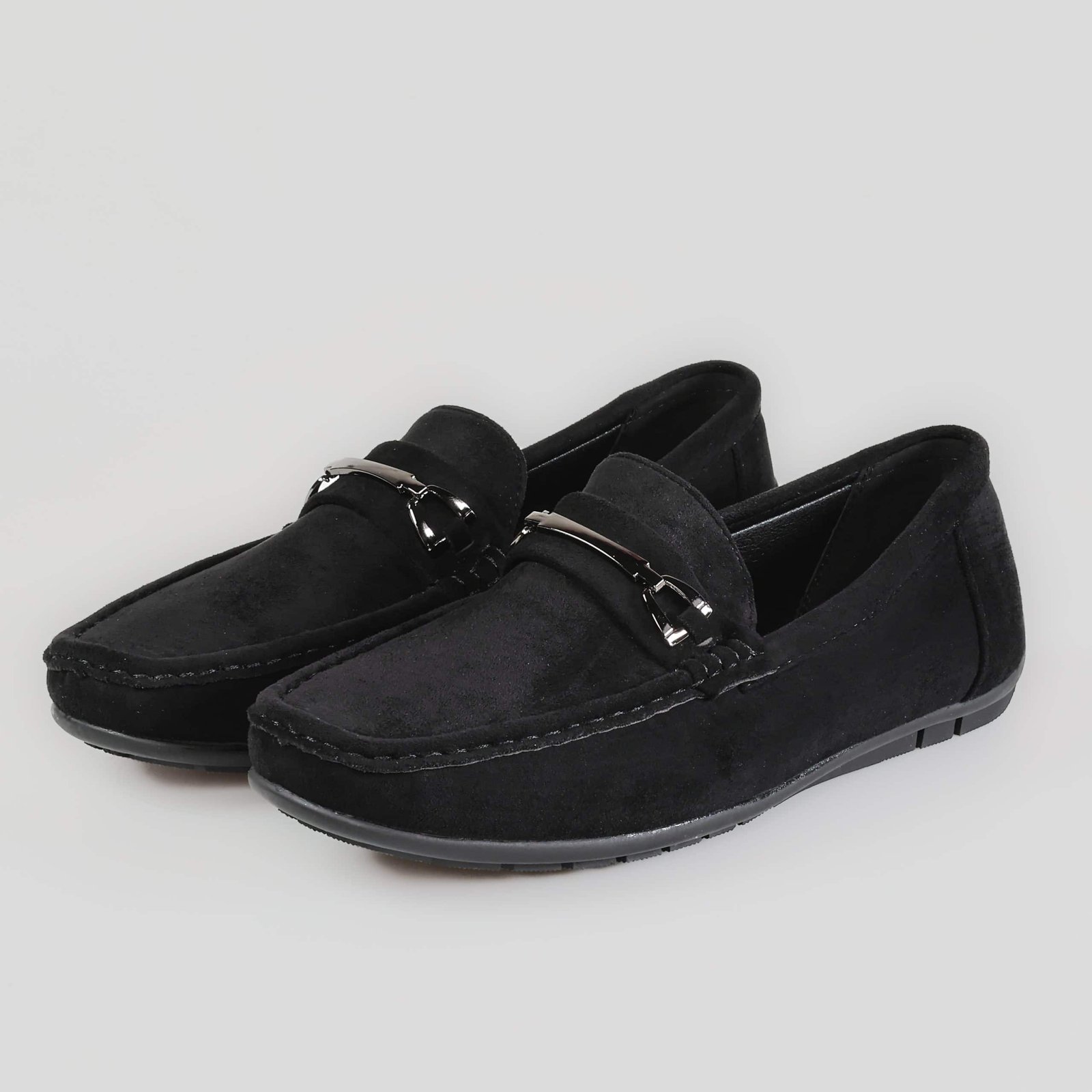 Emiliano – Mocassins Hommes en Noir.