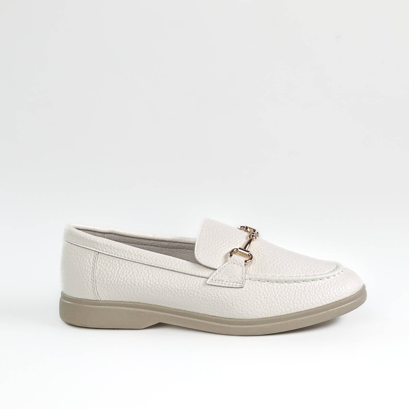 Passage – Mocassins Femmes en Blanc.
