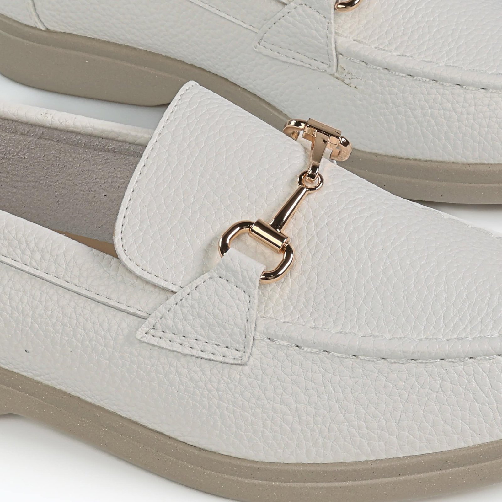 Passage – Mocassins Femmes en Blanc.