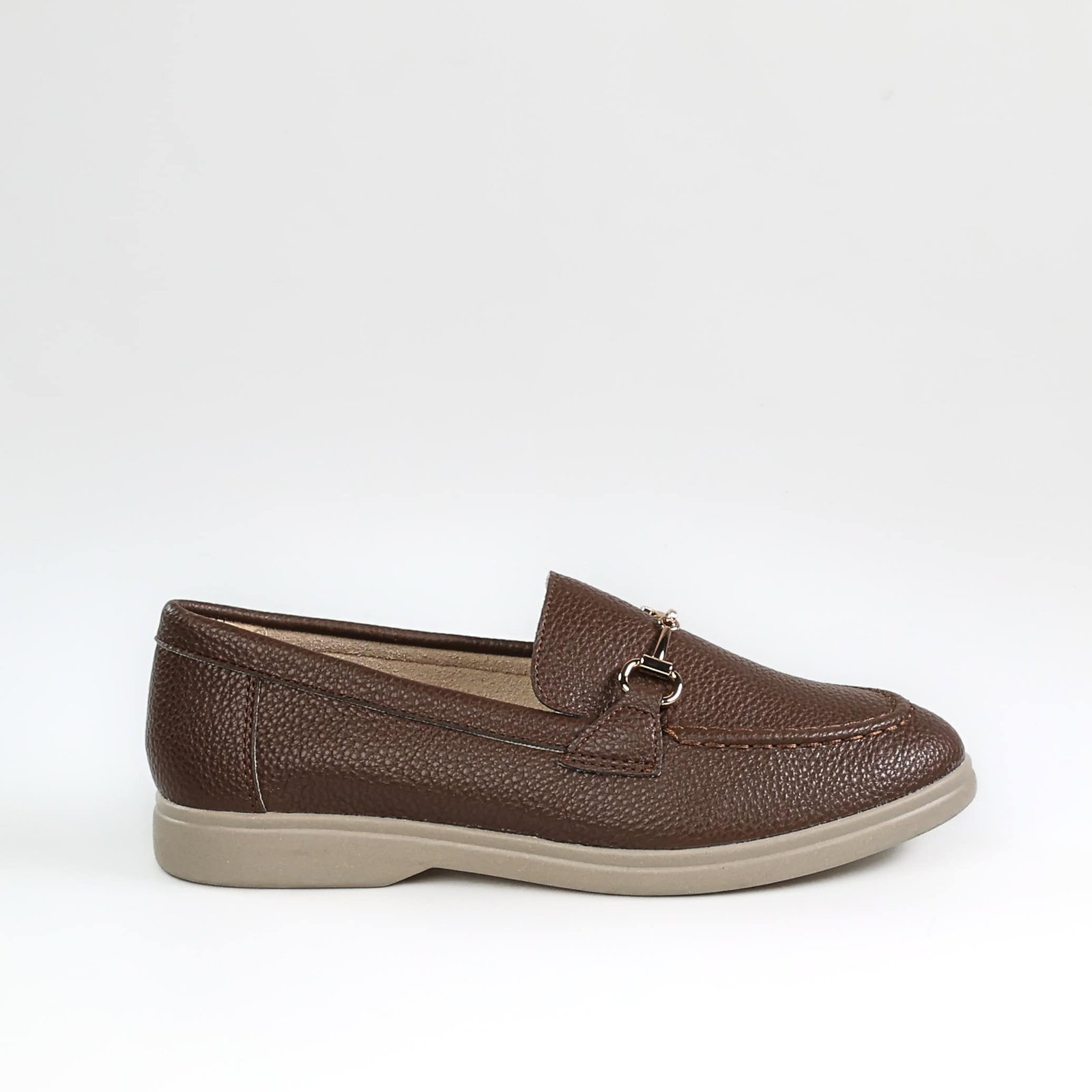 Passage – Mocassins Femmes en Coffee.