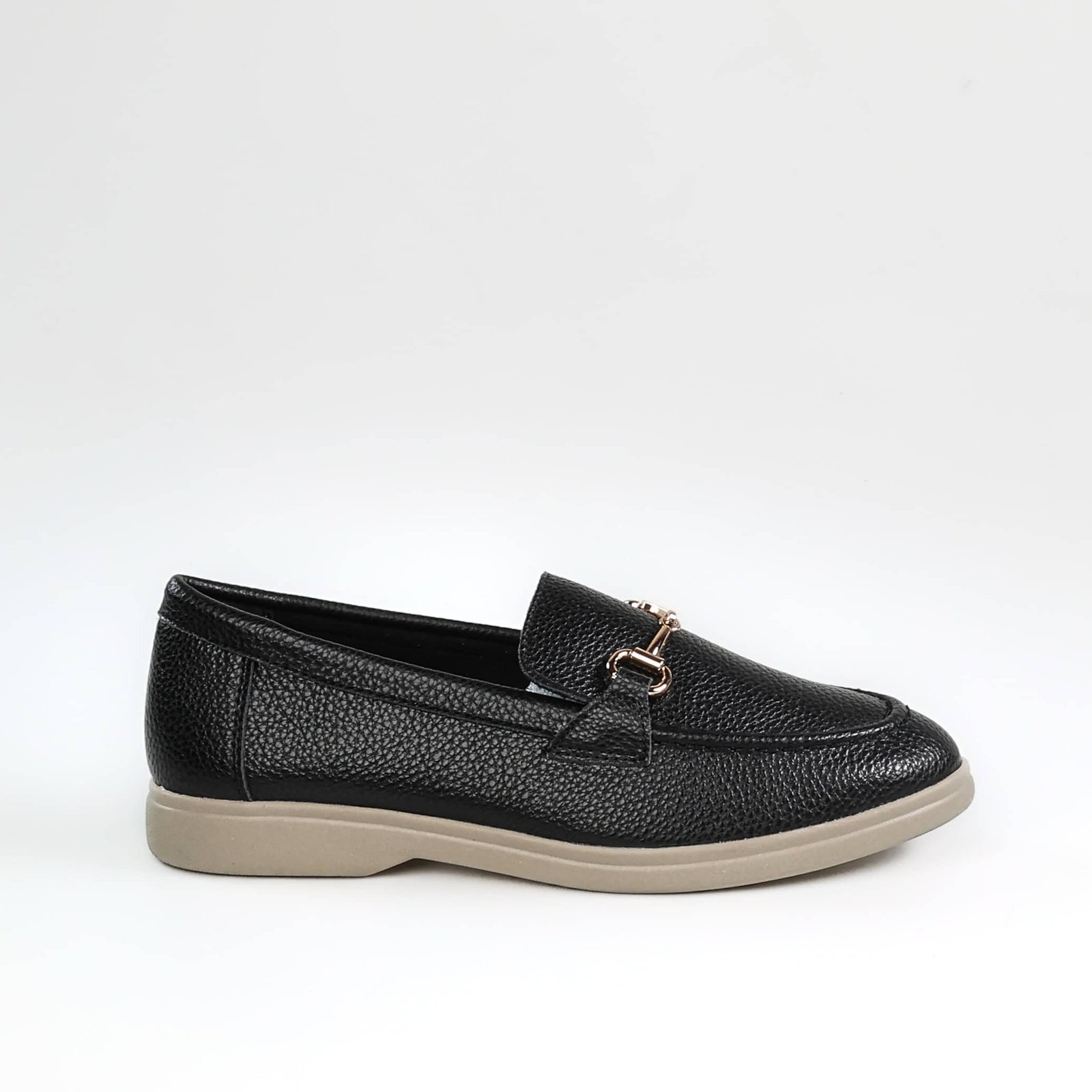 Passage – Mocassins Femmes en Noir.