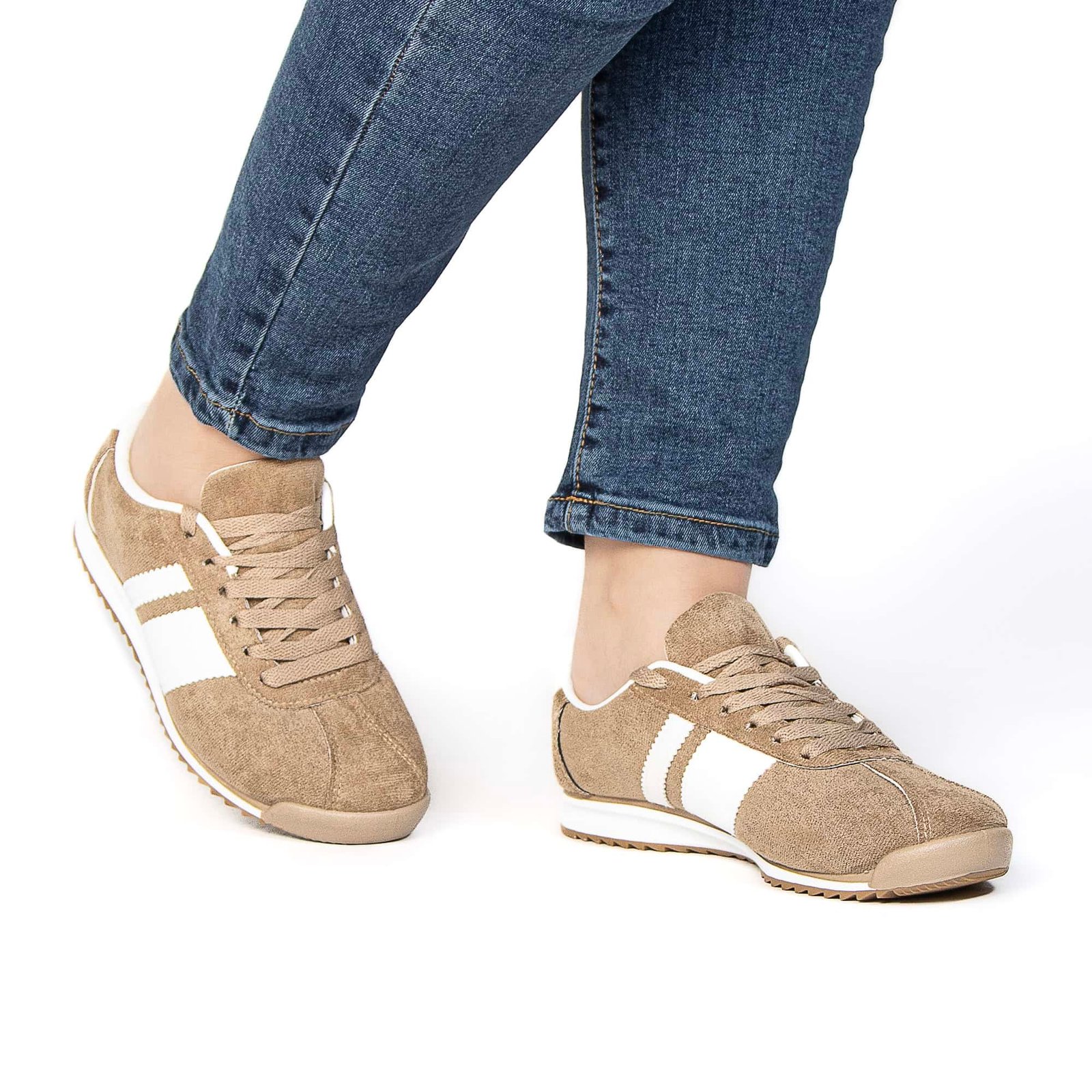 FELLA – Baskets Femmes en Kaki.