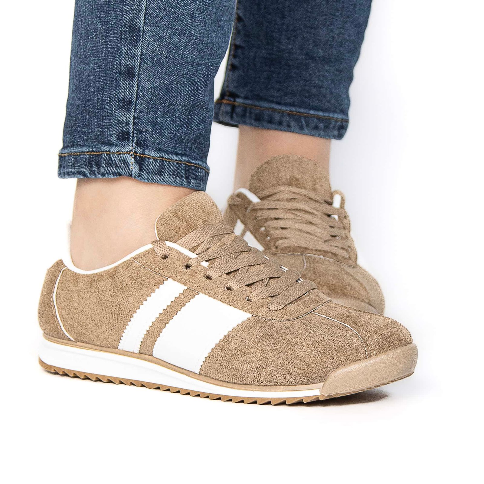 FELLA – Baskets Femmes en Kaki.