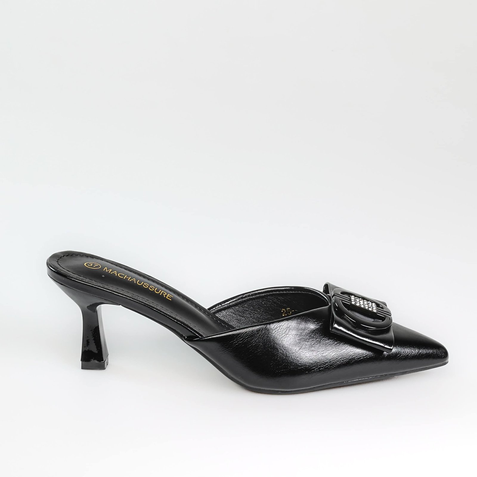 ZED – Mules demi talon en Noir.