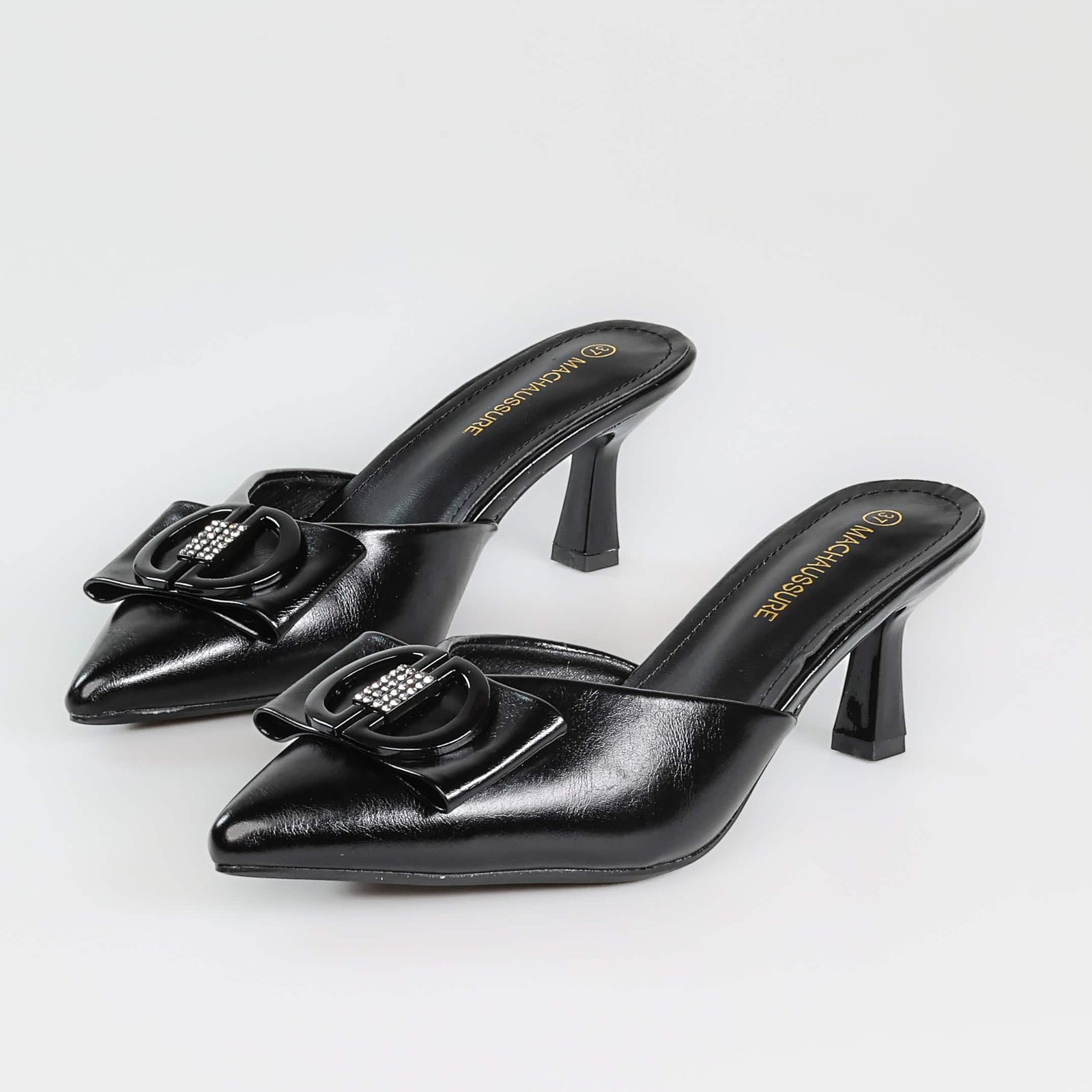 ZED – Mules demi talon en Noir.