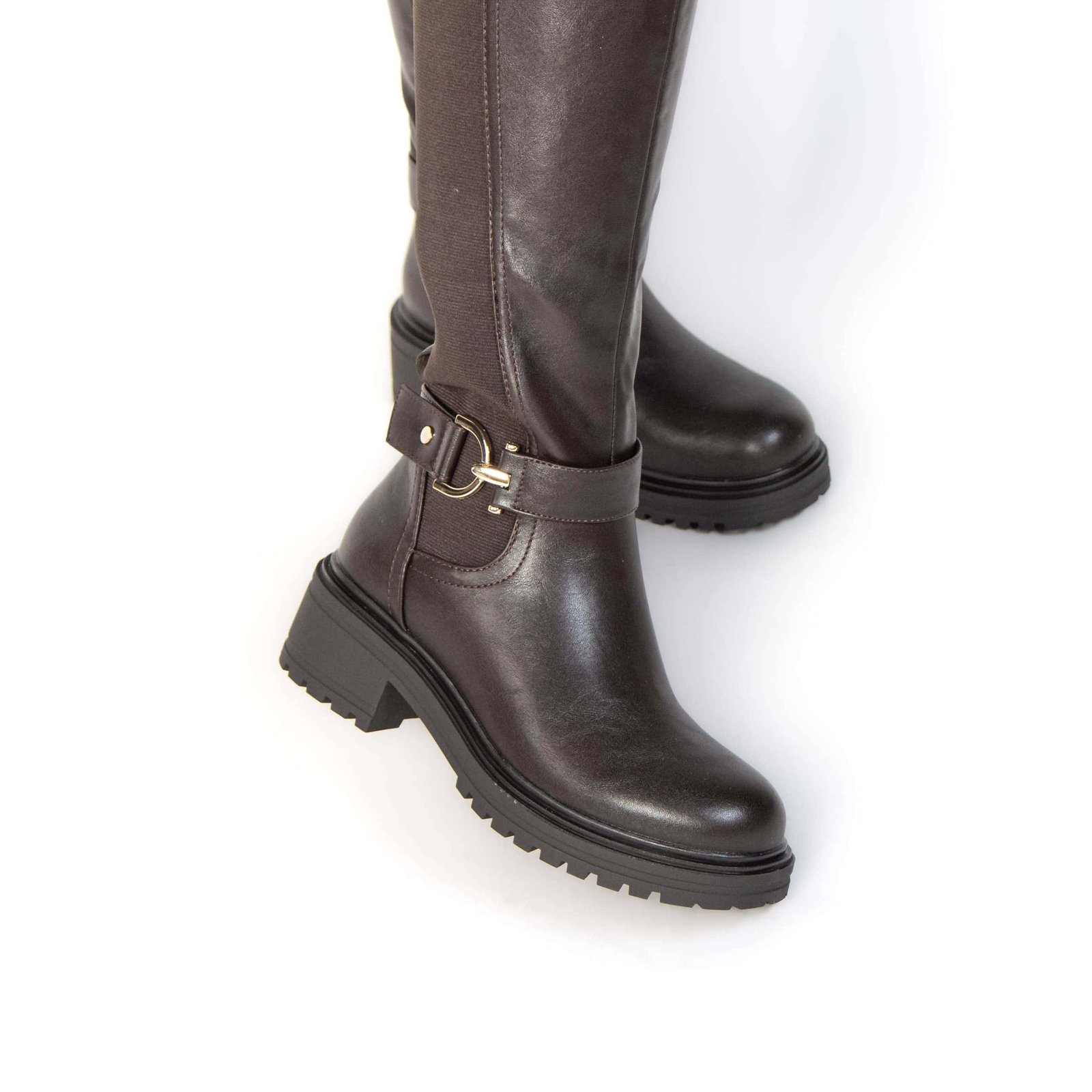 SELESTER – Bottes Femmes en Marron.