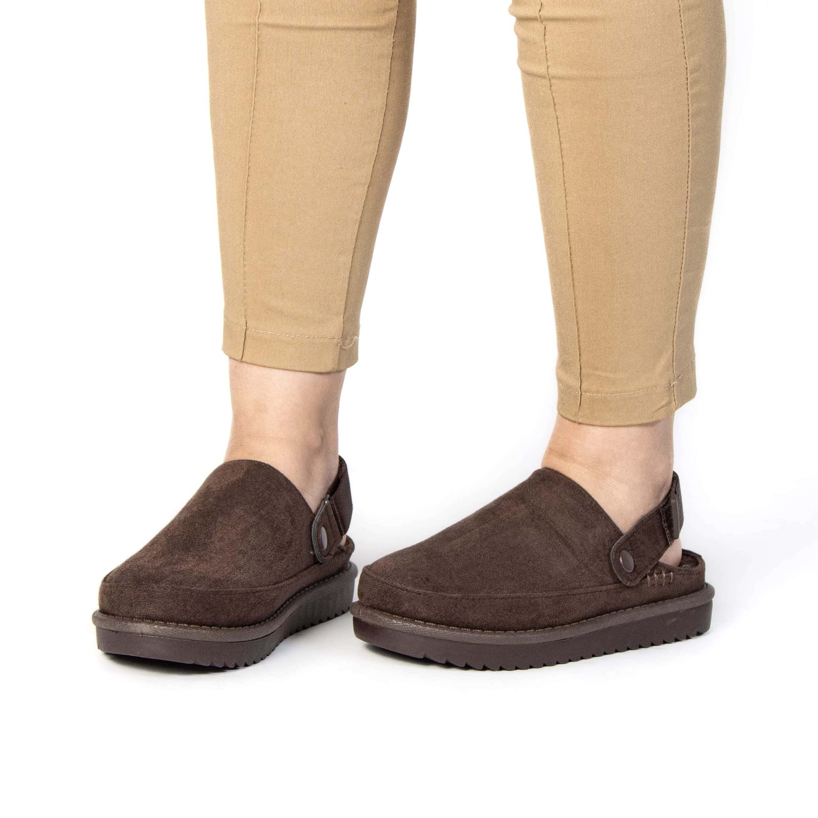 Sofie – Chaussons Femmes en Marron.