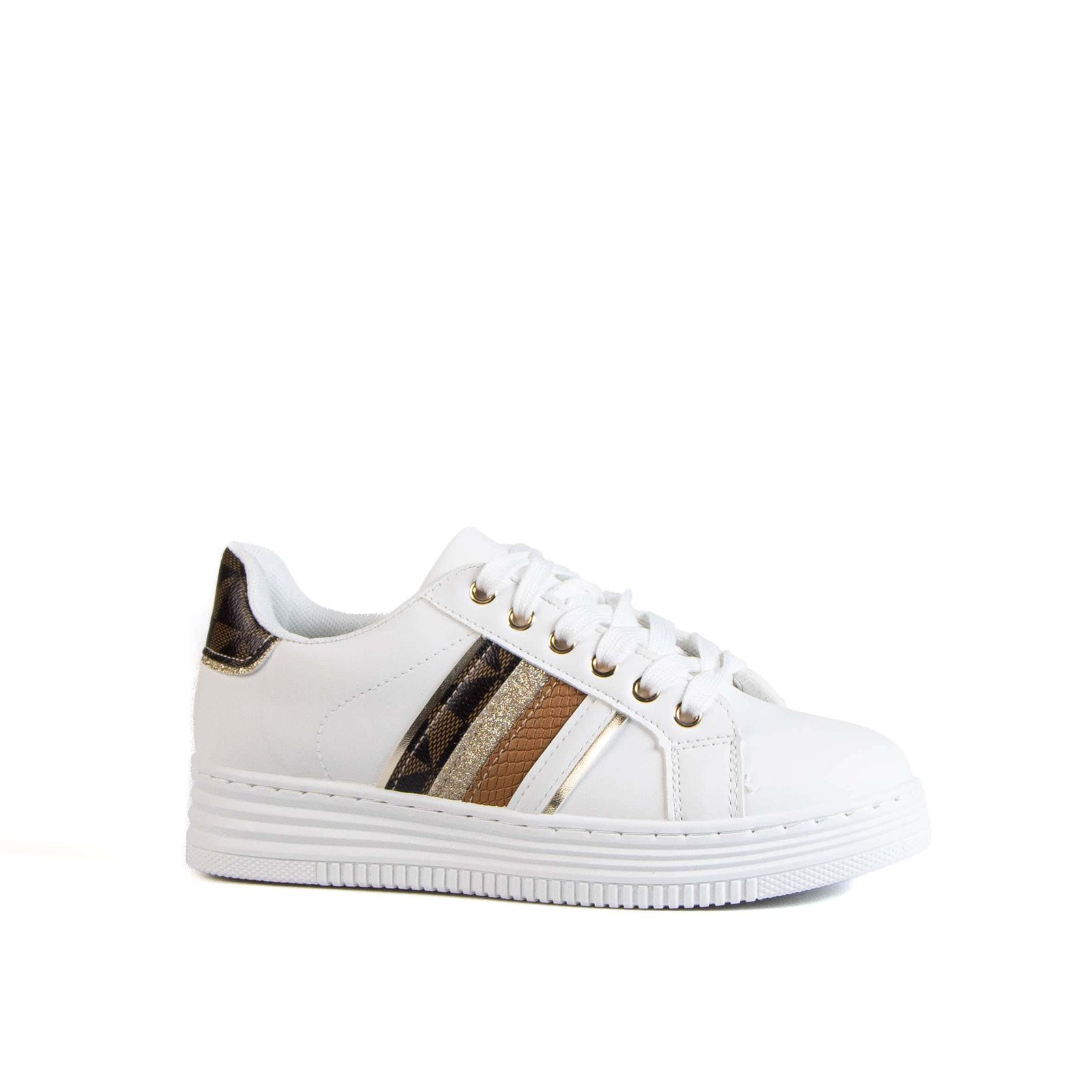 LILA – Baskets Femmes en Marron.