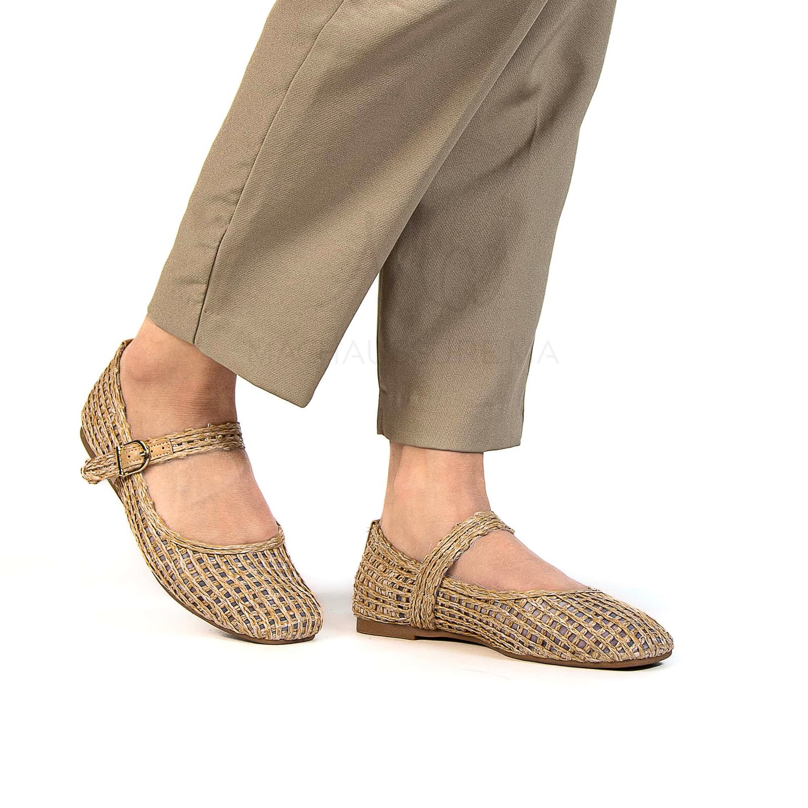 Suhaila - Ballerines Femmes en Kaki.