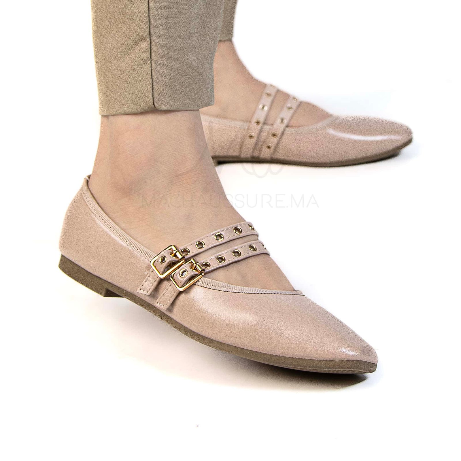 Farha – Ballerines Femmes en Taupe.