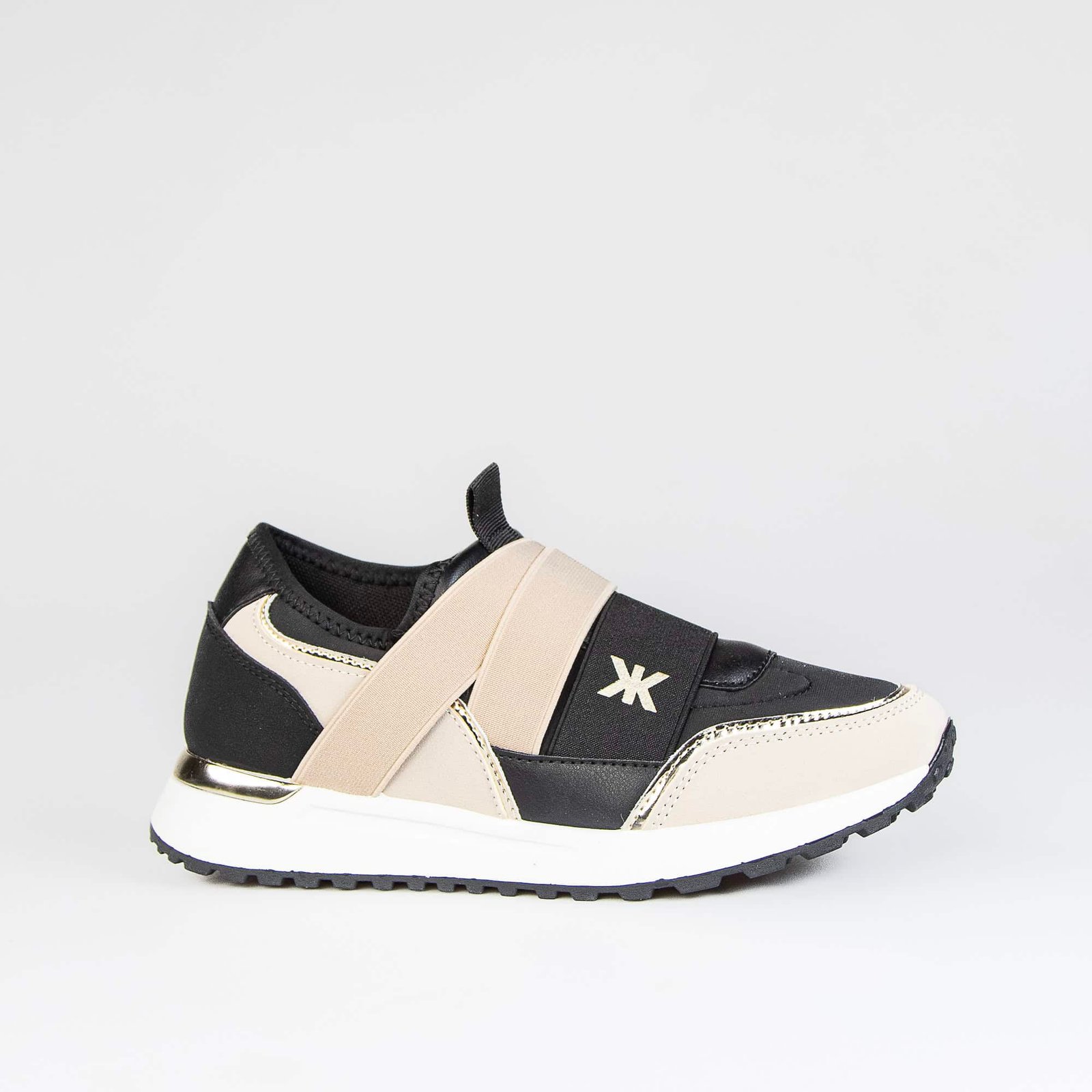 Melvine - Baskets Femmes en Beige.